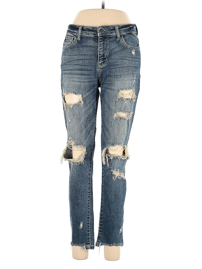 Judy Blue Hearts Blue Jeans Size 9 - photo 1