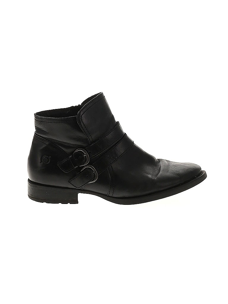 Born Handcrafted Footwear Black Ankle Boots Size 8 1/2 - photo 1