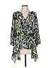Chaus 100% Polyester Green 3/4 Sleeve Blouse Size L - photo 1