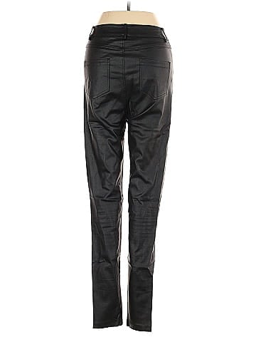 White Fox Faux Leather Pants (view 2)