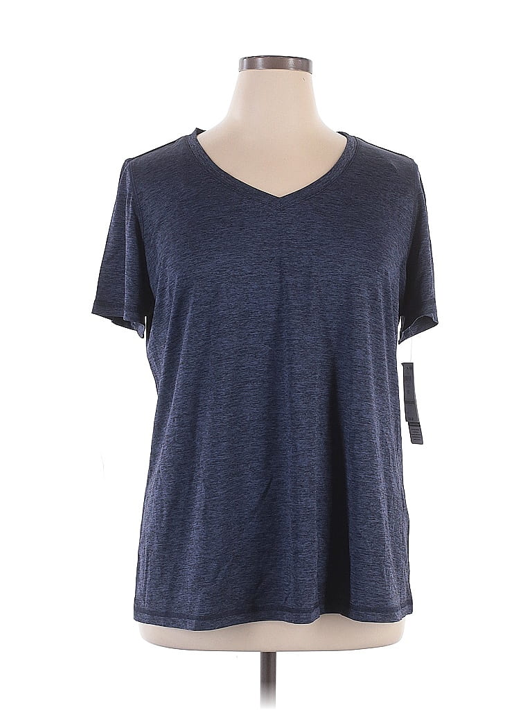 Ideology 100% Polyester Blue Active T-Shirt Size 1X - photo 1