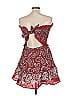 Sea New York 100% Cotton Paisley Red Cocktail Dress Size L - photo 2