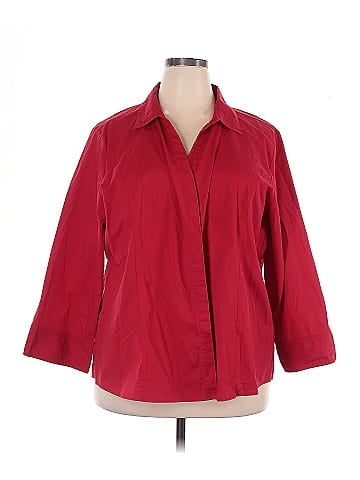Riders by Lee 3/4 Sleeve Button-Down Shirt (view 1)