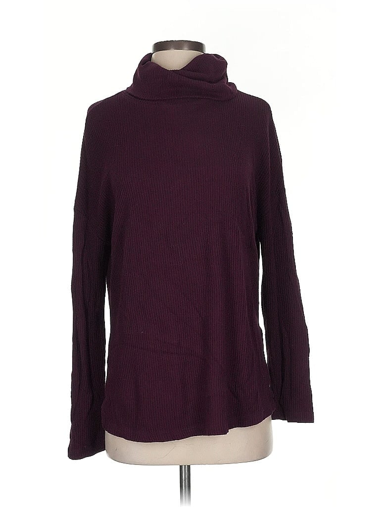 Pre-owned Sanctuary Turtleneck Sweater In Burgundy