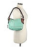 Fossil 100% Leather Color Block Teal Blue Leather Shoulder Bag One size - photo 2