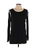 IMAN Black Long Sleeve Top Size L - photo 1