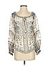Hale Bob 100% Viscose Ivory 3/4 Sleeve Blouse Size S - photo 1