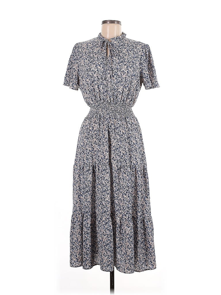 BTFBM Paisley Blue Casual Dress Size M - photo 1