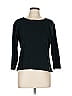 Chico's Design 100% Cotton Black Green 3/4 Sleeve T-Shirt Size L - photo 1