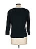 Chico's Design 100% Cotton Black Green 3/4 Sleeve T-Shirt Size L - photo 2