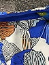 Tail Print Blue Cocktail Dress Size M - photo 7