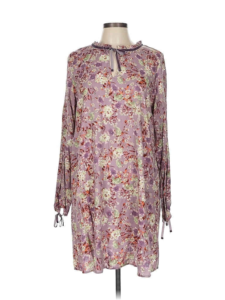 Mossimo Supply Co. 100% Rayon Purple Casual Dress Size L - photo 1