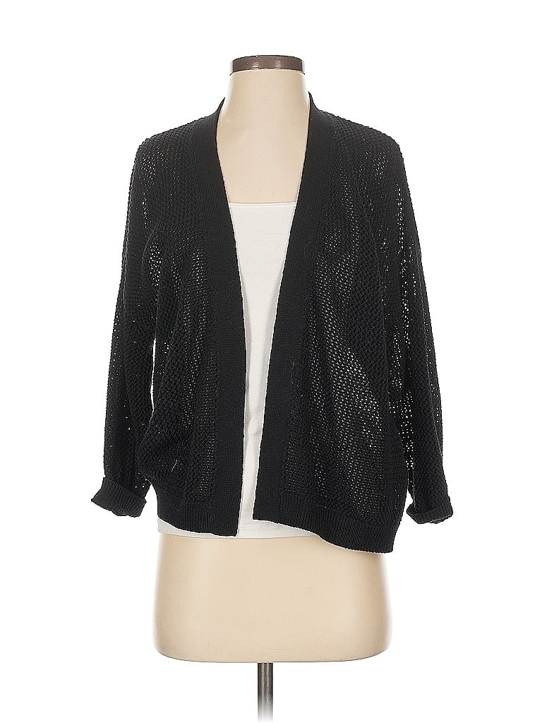 Pre-owned Nordstrom Cardigan Sweater In Black