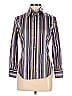ETRO 100% Cotton Stripes Brown Purple Long Sleeve Button-Down Shirt Size EU (IT) 40 / US 4 - photo 1