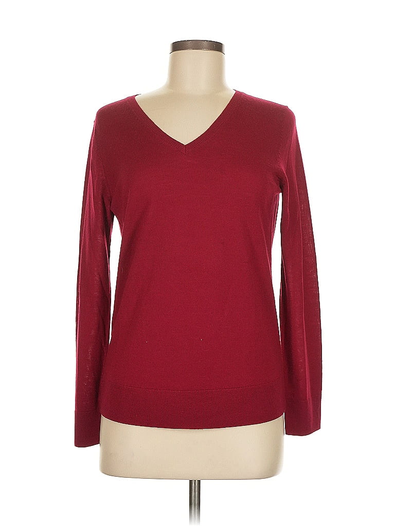 PULL FEMME TALBOTS Petites rouge 100% cachemire taille L 12266 EUR 54,99 - FR