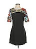 Nina Leonard Graphic Black Cocktail Dress Size S - photo 1