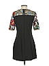 Nina Leonard Graphic Black Cocktail Dress Size S - photo 2
