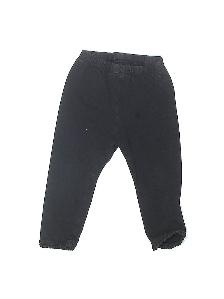 Baby Gap 100% Cotton Solid Black Casual Pants Size 12-18 mo - photo 1