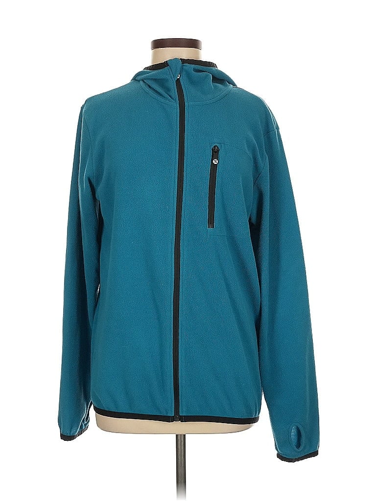DG^2 by Diane Gilman 100% Polyester Teal Fleece Size M - photo 1