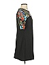 Nina Leonard Graphic Black Cocktail Dress Size S - photo 4