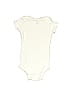 Gerber 100% Cotton Solid Ivory Short Sleeve Onesie Size 6-9 mo - photo 2