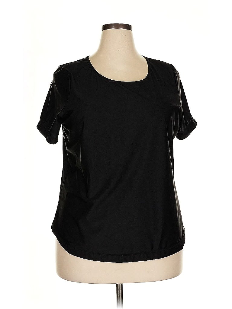 Swimsuits for all Black Active T-Shirt Size 18 - photo 1