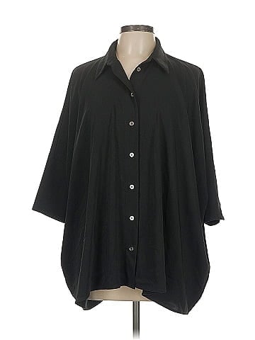 MM6 Maison Martin Margiela 3/4 Sleeve Button-Down Shirt (view 1)