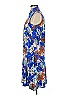Tail Print Blue Cocktail Dress Size M - photo 5