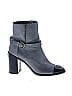 Chanel 100% Leather Gray Cap Toe Interlocking CC Ankle Boots Size EU 40 - photo 1