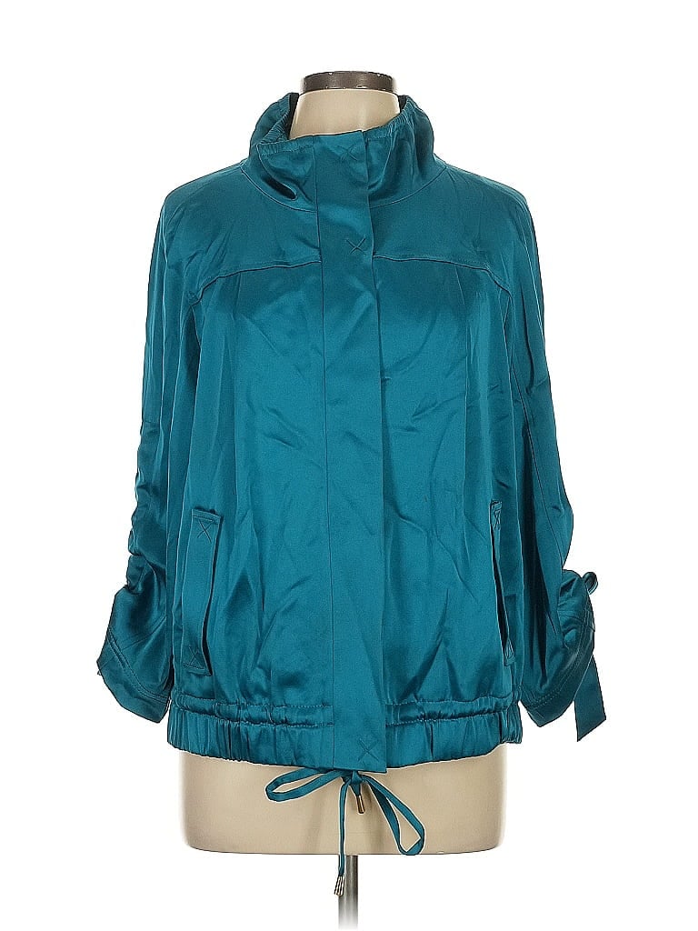 St. John Teal Blue Track Jacket Size L - photo 1