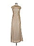 David Meister Metallic Gold Cocktail Dress Size 6 - photo 1