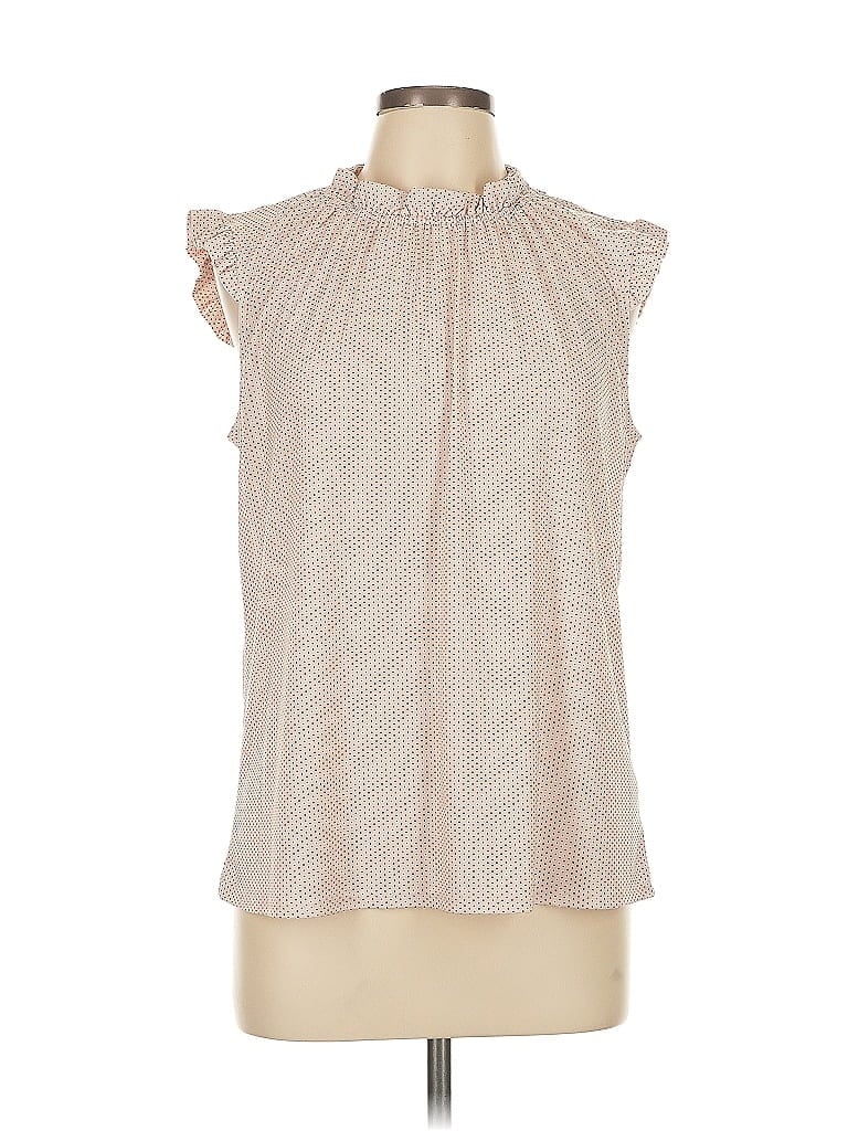 Pre-owned Adrianna Papell Sleeveless Blouse In Brown