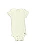 Gerber 100% Cotton Solid Ivory Short Sleeve Onesie Size 6-9 mo - photo 1