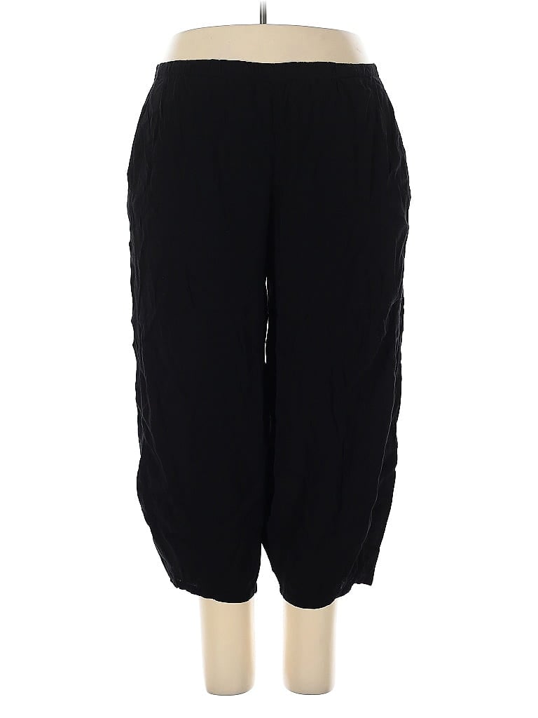 Pre-owned Joan Vass Casual Pants In Black