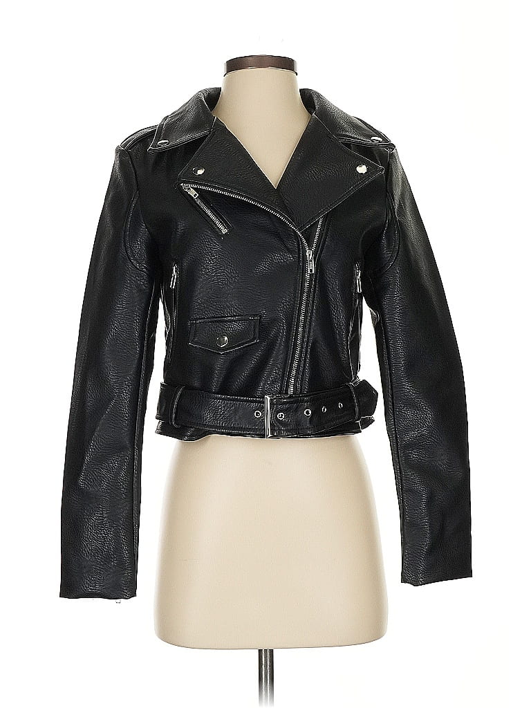Akira 100% Polyurethane Black Jacket Size S - photo 1