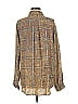 Mystree 100% Rayon Tweed Brown Long Sleeve Button-Down Shirt Size M - photo 2