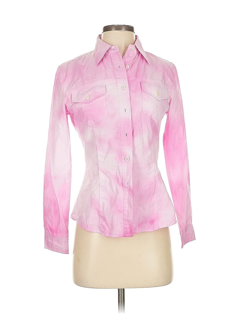 Guess Jeans 100% Cotton Pink Long Sleeve Blouse Size S - photo 1