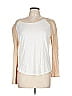 Veronica Beard Jeans 100% Pima Cotton Ivory 3/4 Sleeve T-Shirt Size L - photo 1