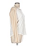 Veronica Beard Jeans 100% Pima Cotton Ivory 3/4 Sleeve T-Shirt Size L - photo 4