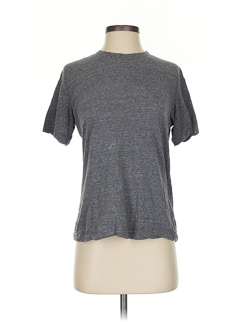 Pre-owned A.l.c Short Sleeve Top Gray Crew Neck Tops