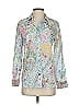 Talbots 100% Cotton Paisley White Long Sleeve Button-Down Shirt Size S - photo 1