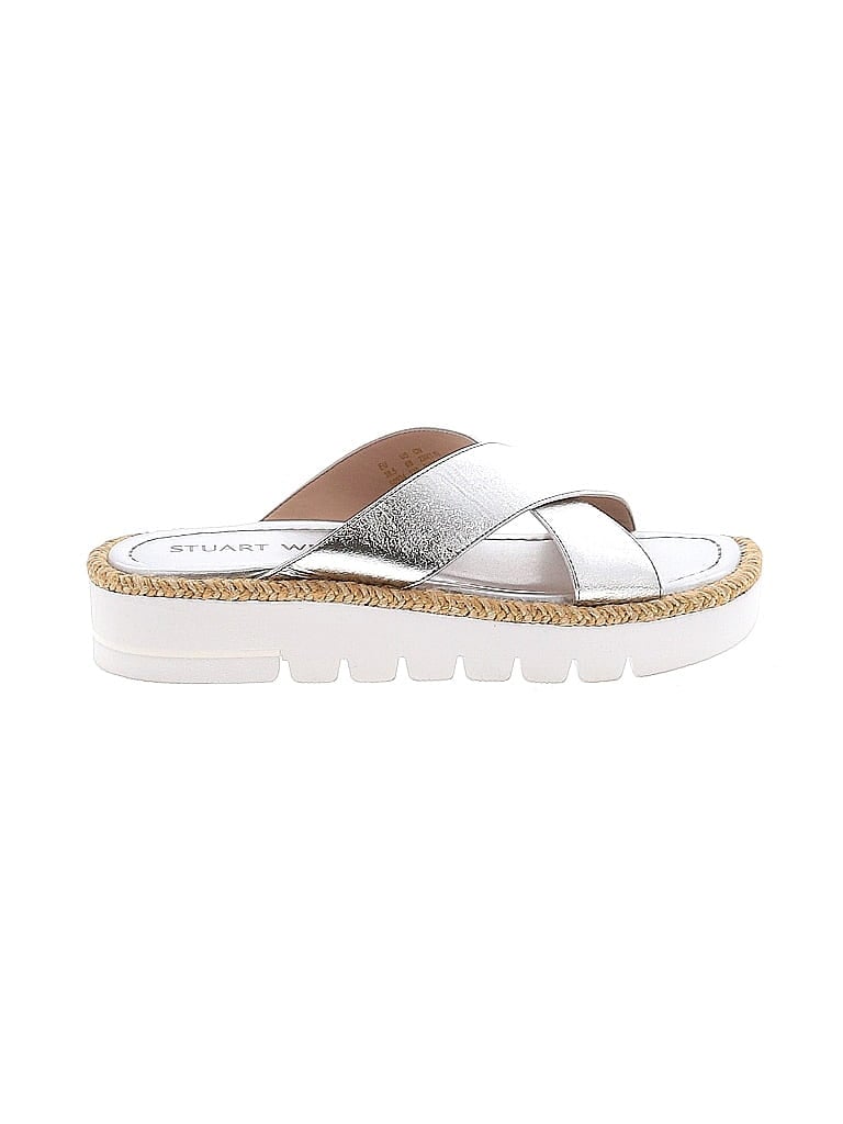 Stuart Weitzman Silver Sandals Size 6 - photo 1