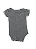 Gerber 100% Cotton Solid Gray Short Sleeve Onesie Size 0-3 mo - photo 2
