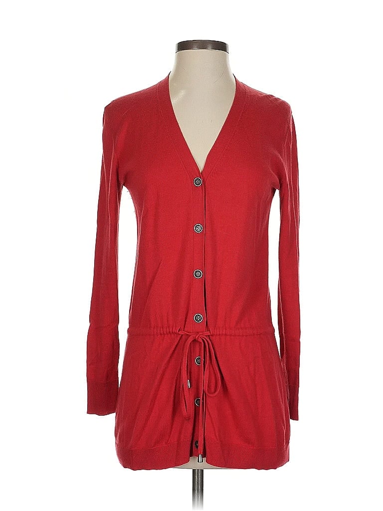 Pre-owned Lafayette 148 Cardigan Sweater In Red
