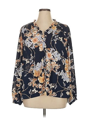 Well Worn Long Sleeve Blouse (view 1)