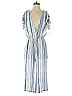 Veronica M. Stripes Blue Jumpsuit Size S - photo 1
