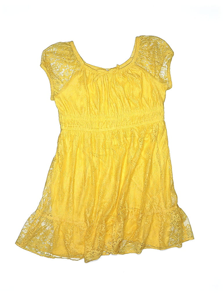 Pre-owned Sugar & Jade Kids' Dress In Yellow