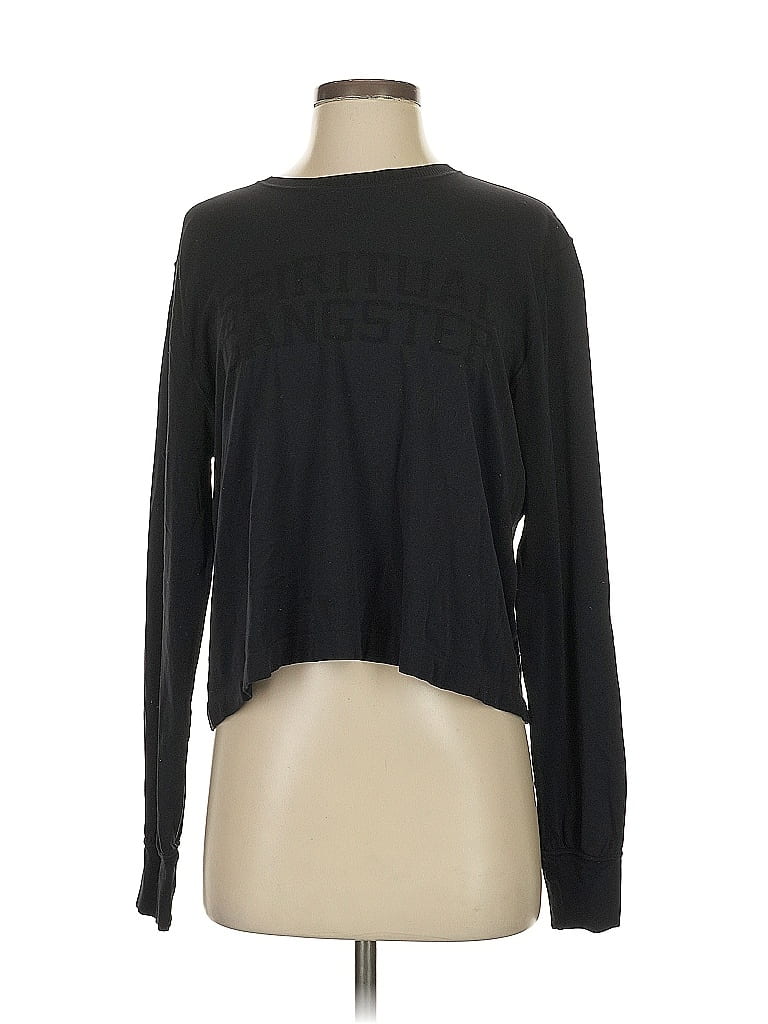 Spiritual Gangster 100% Nylon Black Long Sleeve T-Shirt Size XS - photo 1