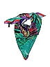 Worth New York 100% Silk Green Purple Silk Scarf One size - photo 1