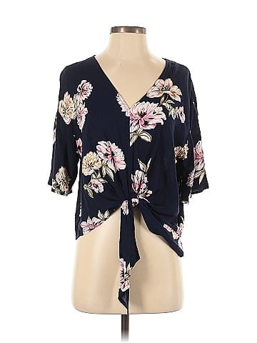 Xscape Short Sleeve Blouse (view 1)